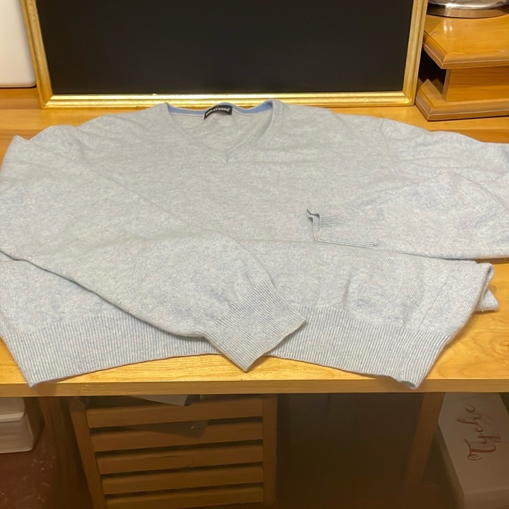 Light blue wool sweater